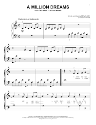 Drucken sie die noten a million dreams (from the greatest showman) von pasek & paul nach dem bezahlen sofort aus. A Million Dreams From The Greatest Showman Noten Pasek Paul Klavier Grosse Noten