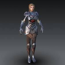 Female Warrior By Inventerion Productions The Female Fantasy Warrior Low Poly 3d Model Suitable For Next Gen Real Time Game Engines Warrior Woman Female Model