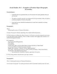 What is a position paper? Social 30 1 Examples Of Position Paper Paragraphs Economic