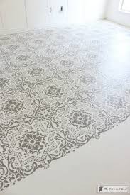How To Stencil A Concrete Floor Like A Pro The Crowned Goat Painted Concrete Floors Patio Flooring Stenciled Concrete Floor