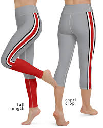 Columbus, ohio — yoga is supposed to be relaxing but could you namaste at a sloth's pace? Ohio State Buckeyes Football Uniform Yoga Leggings Sporty Chimp Legging Workout Gear More