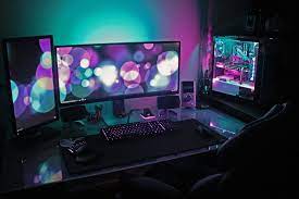 Dang Reddit User U Simonzi S Battlestation Is Legit Pc Gaming Setup Gaming Setup Computer Gaming Room