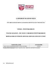 Text of contoh kajian etnografi. Kajian Kes Docx Laporan Kajian Kes Ste 4680 Kaedah Mengajar Reka Bentuk Dan Teknologi Tema Pentaksiran Tajuk Kajian Isu Dan Cabaran Pentaksiran Course Hero