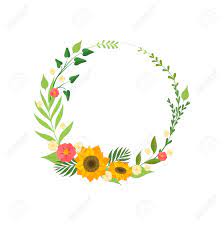 Decoratorsbest.com has been visited by 10k+ users in the past month Floral Wreath With Blooming Flowers And Leaves Circle Frame With Place For Text Design Element For Greeting Card Invitation Vector Illustration On White Background Royalty Free Cliparts Vectors And Stock Illustration Image