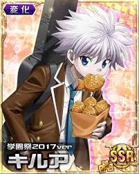 He was also injured during killua's escape. Killua S Tayaki Mobage Card Hunter X Hunter Amino