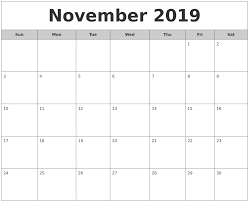 Blank November 2019 Calendar Page Word Printable Calendar Template Calendar Printables Free Printable Calendar Templates