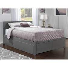 Wood storage bed frame, wood bed platform, king storage bed the best of both worlds! Orlando King Platform Bed With Flat Panel Foot Board And 2 Urban Bed Drawers In Atlantic