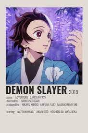 Check spelling or type a new query. Demon Slayer Poster By Cindy Anime Canvas Film Posters Minimalist Anime Decor