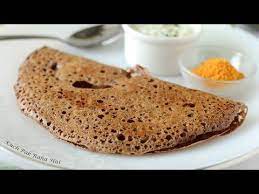 Delicious Crispy Instant Ragi Dosa Recipe Made Without Rava Without Fermenting It Is A Healthy Indian Breakfast Recipe Made Us In 2021 Dosa Recipe Recipes Ragi Dosa