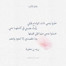 خذوا بدمي ذات الوشاح فإنني يزيد بن معاوية عالم الأدب Words Quotes Romantic Words Quote Aesthetic