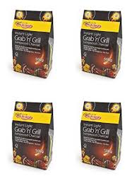 4 X Bar Be Quick Instant Light Grab Grill Bags Lumpwood Charcoal 500g Each Bag Perfect For Picnic Bbqs Kettle Bbqs Firepits And Much More Simply Light Garden Tools Bbqs Garden