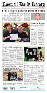 Roswell daily record wednesday, july 9, 1947. Roswell Quotes Happiest And Saddest All At One Time 05 25 14 Roswell Daily Record By Roswell Daily Record Issuu Dogtrainingobedienceschool Com