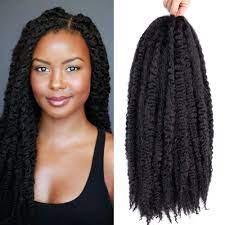 An example is the one above where the bungs are in brown. Afro Kinkys Curly Hair Extensions Long Afro Kinky Marley Twist Braiding Hair For Women And Girl 4 Bundles 18 Inch 1b Buy Online In India At Desertcart In 96676038