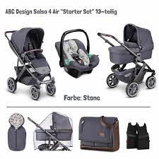 Sporty, flexible, safe, comfortable and elegant in design, these words can be used to describe the salsa 4 stroller. Abc Design Salsa 4 Air Starter Set 13 Teilig Farbe Stone