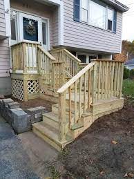 21 Totally Brilliant Front Porch Deck Over Concrete To Transform Your Front Porch Front Porch Steps Porch Steps Porch Design