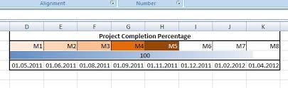 Create Progress Bar Or Milestone Type Graphs In Excel 2007