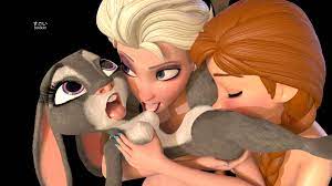 Post 4836725: Anna crossover Elsa Frozen Judy_Hopps Sugoi3D Zootopia