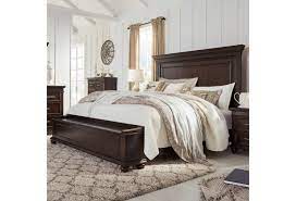 Define an entryway or accent any room with a stylish bench. Signature Design By Ashley Brynhurst B788 57 96 54s Traditional Queen Panel Bed With Storage Bench Northeast Factory Direct Platform Beds Low Profile Beds