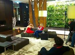 German Actress Jessica Schwarz Having An Interview At Our Lobby