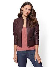Faux Leather Moto Jacket New York Company Faux Leather Moto Jacket Jackets Moto Jacket