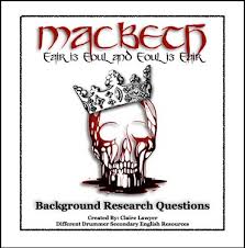 Free Language Arts Lesson Macbeth Background Research Questions The Best Of Teacher Entrepreneurs Marketing Cooperative