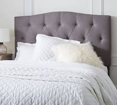 For safety reasons, it's recommended that top bunks should not be used for children under 9 years of age. Elliot Curved Tufted Upholstered Headboard Pottery Barn