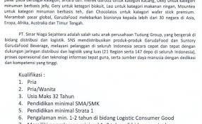 Untuk wanita diutamakan bisa menjahit. Lowongan Kerja Bontang Pt Sinar Niaga Sejahtera Cute766