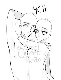 Ych Power Couple By Smolqueenbean Drawing Base Anime Poses Reference Manga Poses