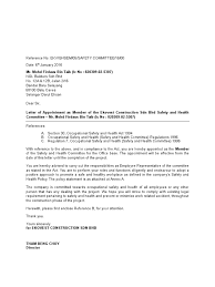 Letter of administration in malaysia (la) well, so you need the grant of probate if one dies living a functional will. Appointment Letter For Safety Committee Members
