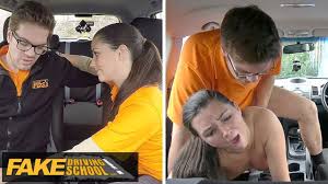Fake Driving School - Cute TEEN and her driving instructor in REAL CHEATING  sex romp