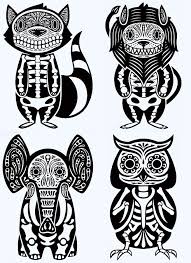 Dia de los muertos sugar skull. Dia De Los Animales Muertos Philip Lumbang Philiplumbang Com Sugar Skull Art Skull Art Cat Coloring