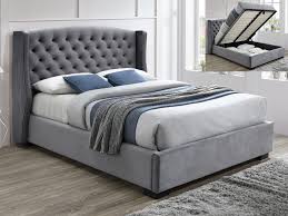 Nothing makes a statement more than our designer velvet bed frames. Sareer Ambassador 5ft King Size Dark Grey Velvet Upholstered Fabric Ottoman Bed Frame