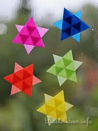 Fensterbilder Sterne Basteln Weihnachtsbasteln Mit Papier Fensterbilder Basteln Fenstersterne Basteln