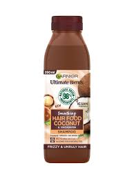 Massage into wet hair creating a lather. Coconut Macadamia Shampoo Ultimate Blends Garnier