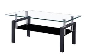 Blackened bronze large rectangle glass coffee table with shelf. Nola Furniture Devon Rectangular Glass Coffee Table 2 Tier Walmart Canada