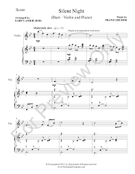 Mohr was on assignment at the time in a pilgrim church in his father's hometown. Silent Night Violin With Piano Violin Sol J W Pepper Sheet Music