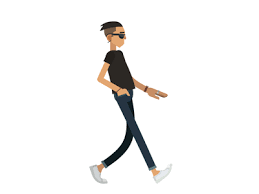 Walk 1 Walking Animation Motion Design Animation Walking Gif
