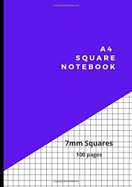 Convert from square feet to square metres. 7mm Square Notebook A4 100 Pages 0 7 Cm 7 Mm Grid Squared Quad Ruled Paper Notebook Ideal For Science Maths Graph Paper Note Pad Craft Paper Purple Cover Amazon De Tinuk Tinuk Fremdsprachige Bucher