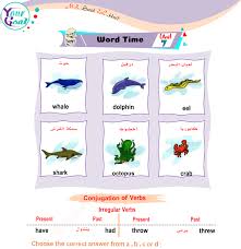 مذكرة لغة انجليزية للصف الخامس الابتدائي الترم الثاني 2020 irregular verbs words exam