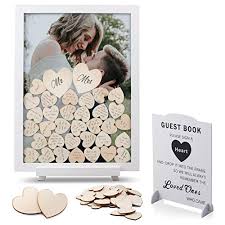 11.5'' h x 7.3'' w x 0.3'' d; 8 Memorable Wedding Puzzle Guest Book Sign In 2021