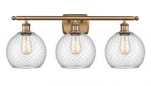 Cost effective, high quality chicken wire mesh. Farmhouse Chicken Wire 3 Light Bath Vanity Light 310v9u4 Indiana Lighting