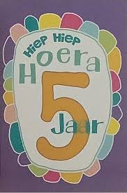 Bol Com Verjaardagskaart 5 Jaar Wenskaart Verjaardag Kaart 5 Jaar