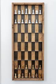 I would like to build a table and then stain or paint a chessboard on it. Diy Vertical Chess Board Playable Art The Navage Patch