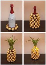 Diy Ferrero Rocher Champagne Pineapple Cadeaux Fabriques A La Main Diy Cadeau Noel Et Idee Cadeau Noel