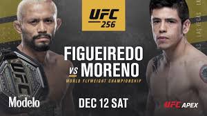 He was finished by tko for the first time in his career in the first round. Ufc 256 Tv Horario Cartelera Y Como Ver Figueiredo Moreno As Com
