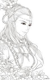 Cartoon girl on a bike. Pin On Coloring Pages