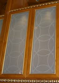 Kitchen cabinets in need of an update? Frosted Glass Cabinet Doors Sans Soucie