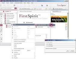 Steps to create a workflow. Firstspirit Online Documentation Creating A New Workflow