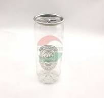 500ml Transparent Beverage Cans , Food Grade PET Plastic ...
