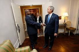 Uganda's incumbent president yoweri museveni has been declared as the winner of the country's presidential election for 2021. File President George W Bush Greets Uganda S President Yoweri Museveni Jpg Wikimedia Commons